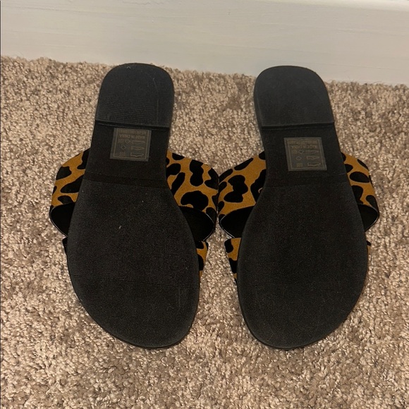 Leopard Print Sandals by Cupid - Picture 3 of 3